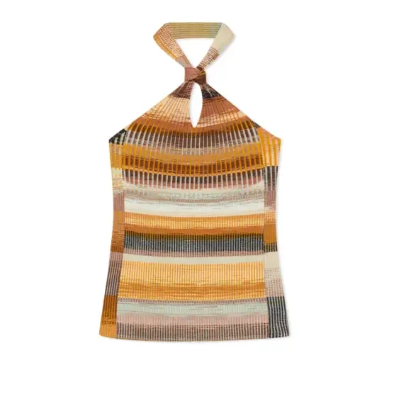 Jonathan Simkhai SIMKHAI Andrea Striped Sleeveless Top in Cream - Picture 4 of 7